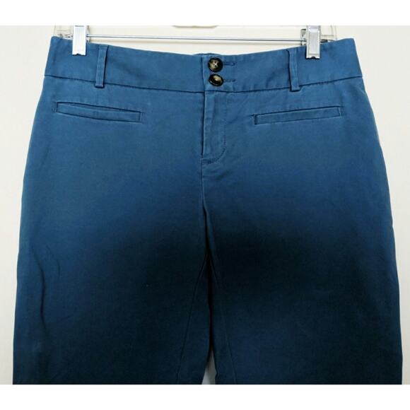 Cartonnier (Anthro) Charlie Pant Blue Cropped Ankle Zip 4 - Picture 2 of 8